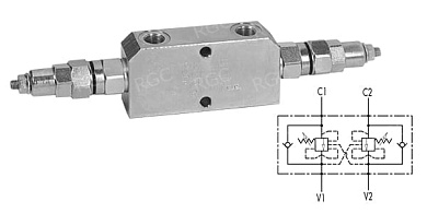 Тормозной клапан двусторонний VBCD 1/2 DE CC