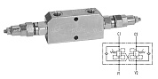 Тормозной клапан двусторонний  VBCD 3/8" DE CC