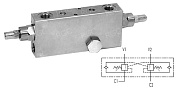 Тормозной клапан двусторонний VBCD 3/8 DE/A FLV