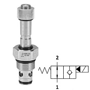 Клапан электромагнитный SAE10 (70л/мин.), НО, порт 2 заперт (двуст.)